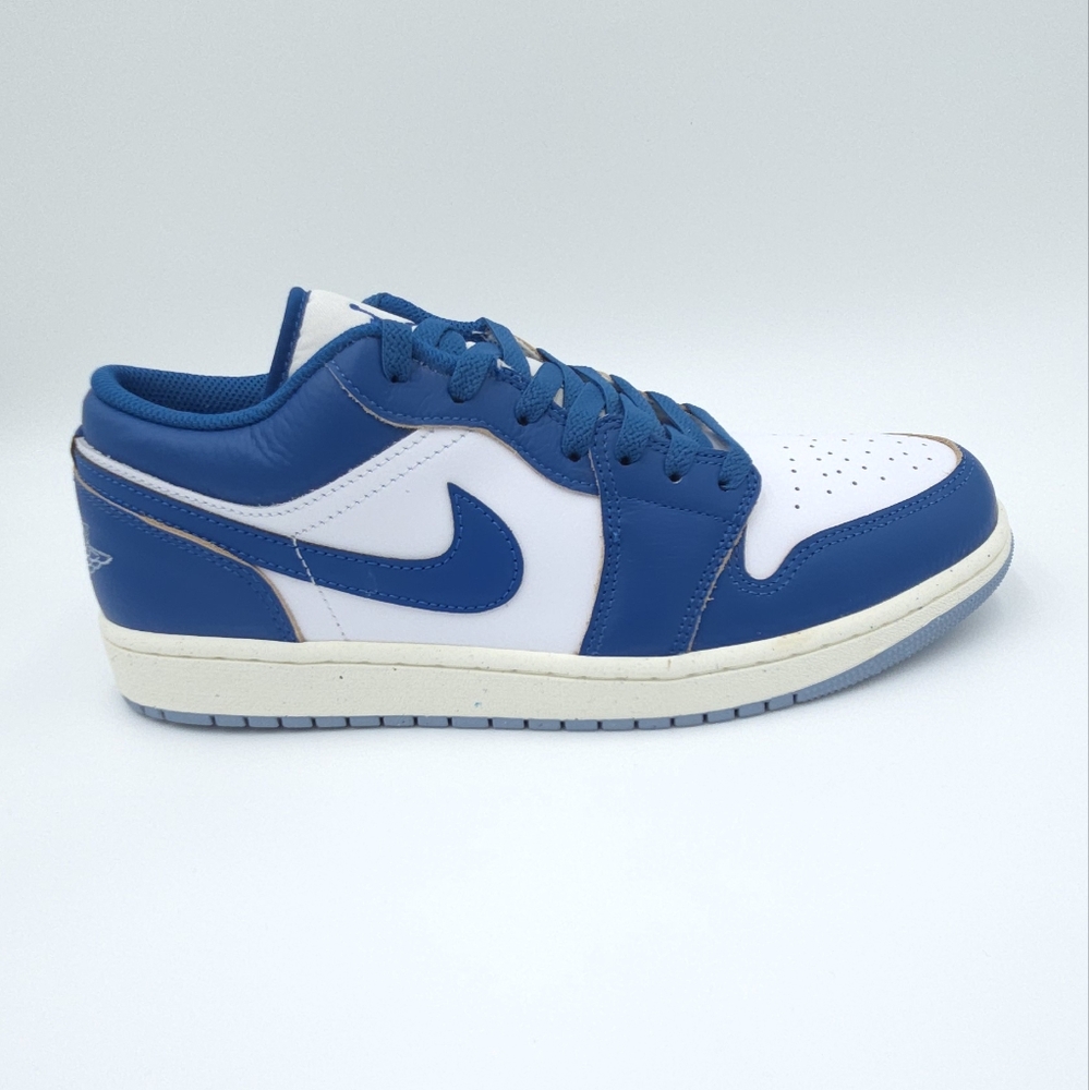 AIR JORDAN 1 LOW SE  White/ Industrial Blue  FN5214-141  Men's Sizes #83